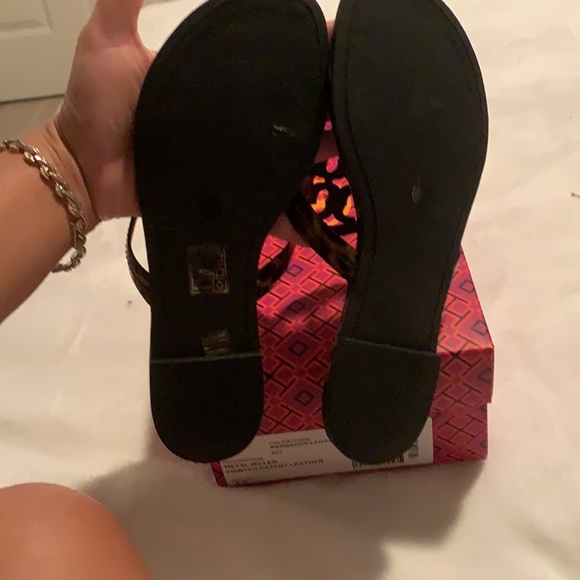 COPY - COPY - NIB Tory Burch Barbados Leopard Miller sandal - Picture 4 of 8